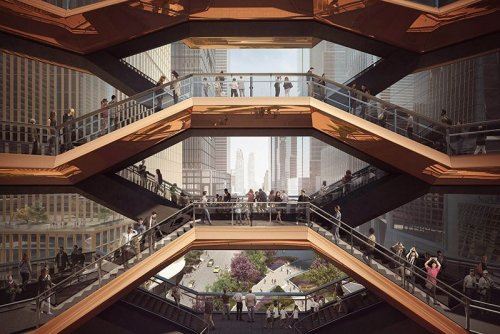 Лестницы Хадсон Ярдс: новая туристическая достопримечательность Нью-Йорка (9 фото)