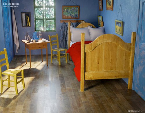 Как бы выглядели в реальной жизни комнаты из известных картин (12 фото + 6 видео)