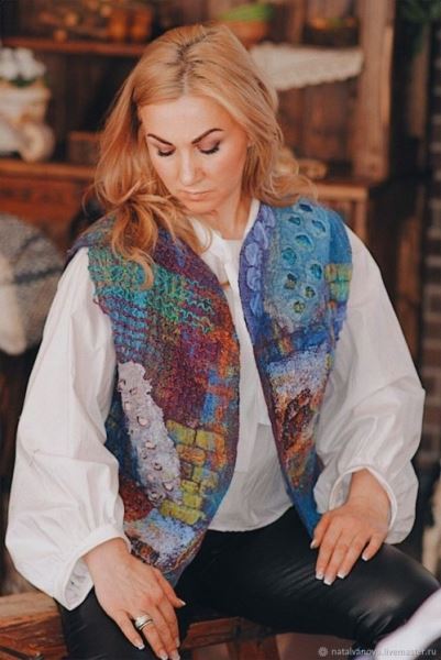 Уникальные платья из вяленой шерсти от Натальи Ивановой (10 фото)